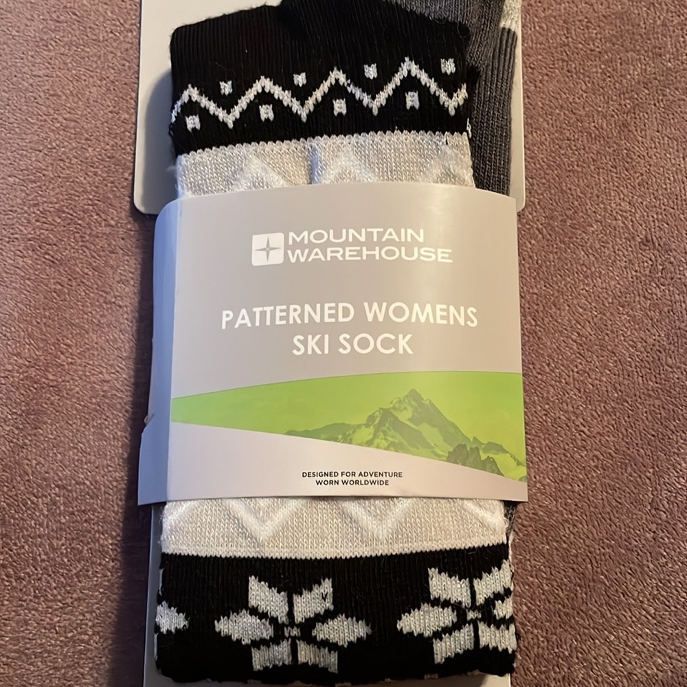 Mountain Warehouse Patterned women’s ski socks NWT
